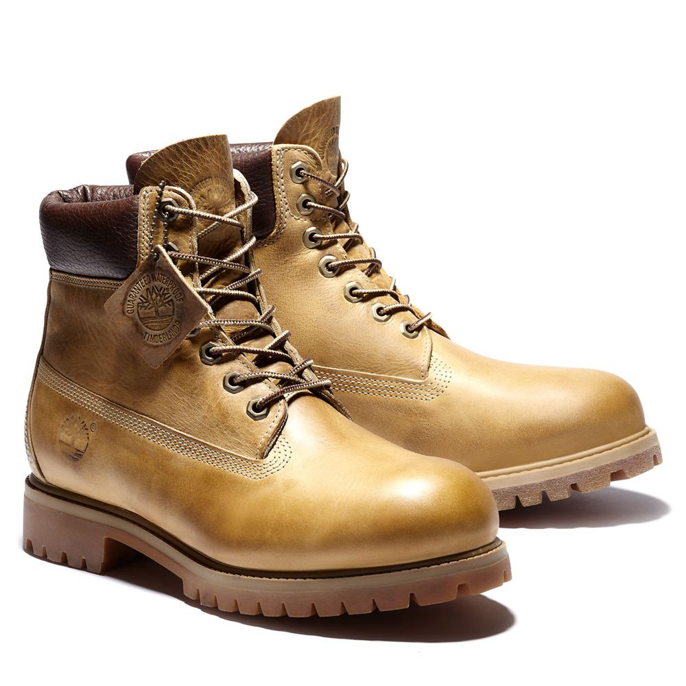 Timberland 6-Inch Μποτακια Ανδρικα Καφε - Heritage Waterproof - Greece 2415870-LG